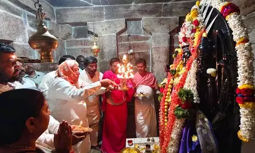 मंदिर के विकास के लिए अनुदान: H.K. Patil मंदिर के विकास के लिए अनुदान: H.K. Patil