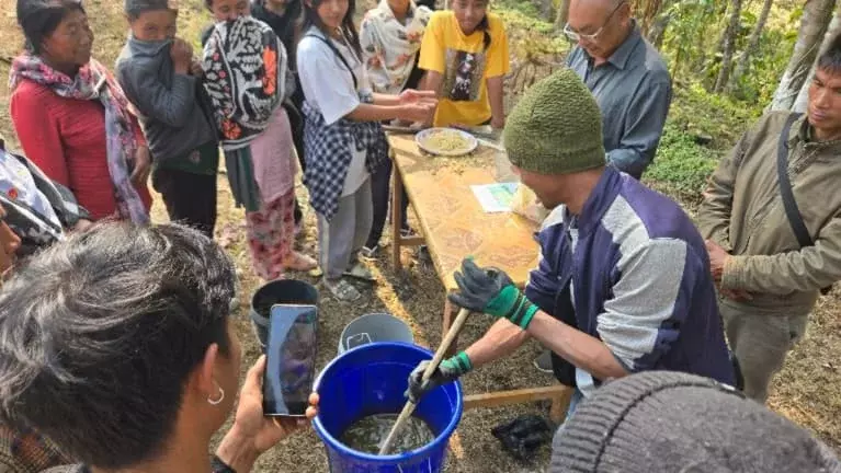 Nagaland : मोन के किसानों को प्राकृतिक खेती की ट्रेनिंग दी गई Nagaland : मोन के किसानों को प्राकृतिक खेती की ट्रेनिंग दी गई