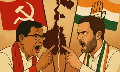 लेफ्ट-कांग्रेस विवाद Bengal में दिखा सकता है चुनावी दरार लेफ्ट-कांग्रेस विवाद Bengal में दिखा सकता है चुनावी दरार