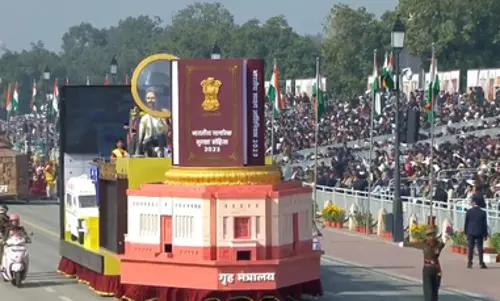 गणतंत्र दिवस परेड में गृह मंत्रालय की झांकी, अमित शाह ने शेयर किया फोटो