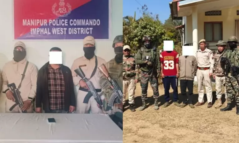 Manipur: कार्रवाई में दो उग्रवादी, एक जबरन वसूली करने वाला गिरफ्तार Manipur: कार्रवाई में दो उग्रवादी, एक जबरन वसूली करने वाला गिरफ्तार
