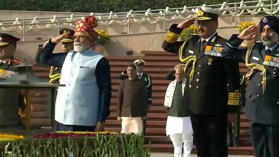 PM Modi ने गणतंत्र दिवस पर देश को बधाई दी PM Modi ने गणतंत्र दिवस पर देश को बधाई दी