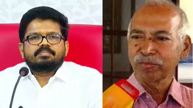 CPM ने व्हिसलब्लोअर वी कुन्हीकृष्णन को पार्टी से निकाला CPM ने व्हिसलब्लोअर वी कुन्हीकृष्णन को पार्टी से निकाला