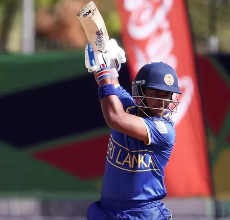 अंडर 19 वर्ल्ड कप: अफगानिस्तान के खिलाफ सुपर सिक्स मुकाबले में श्रीलंका की 4 विकेट से जीत अंडर 19 वर्ल्ड कप: अफगानिस्तान के खिलाफ सुपर सिक्स मुकाबले में श्रीलंका की 4 विकेट से जीत