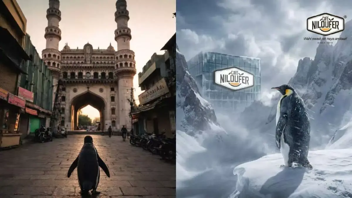 चारमीनार की ओर चलते हुए: हैदराबाद में वायरल ‘पेंगुइन’ मीम पर झूम उठे चारमीनार की ओर चलते हुए: हैदराबाद में वायरल ‘पेंगुइन’ मीम पर झूम उठे