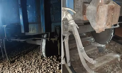 किरंदुल से निकली मालगाड़ी दुर्घटनाग्रस्त