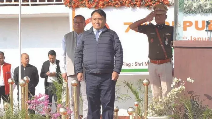 Nagaland: मेस्तुबो जमीर ने दीमापुर में 77वें गणतंत्र दिवस को संबोधित किया