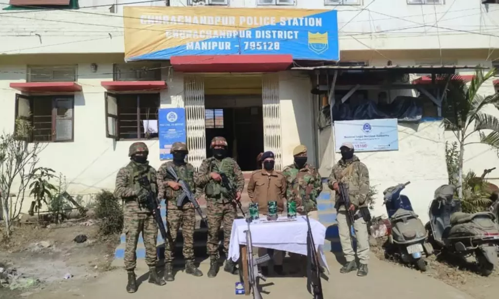 Manipur: सुरक्षा बलों ने चुराचांदपुर में UKNA के कैंपों को खत्म किया, हथियार ज़ब्त