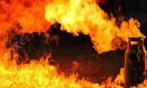 Ludhiana: सिलेंडर  पाइप से गैस लीक होने से भीषण आग
