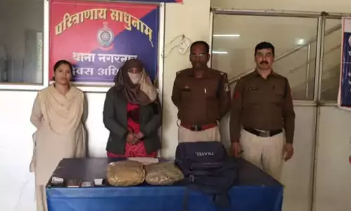 महिला यात्री गांजा के साथ गिरफ्तार, बस्तर पुलिस ने पकड़ा