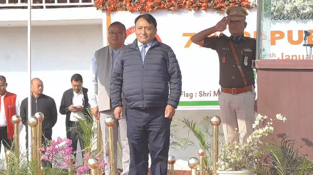 Nagaland : मेस्तुबो जैमिर ने दीमापुर में 77वें गणतंत्र दिवस को संबोधित किया
