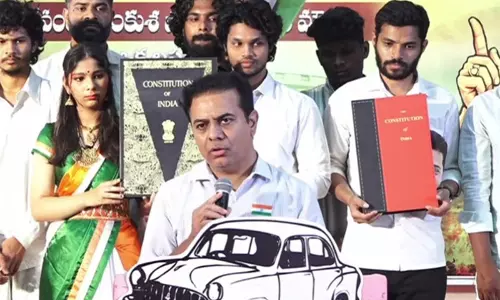 संविधान को दफनाने के मामले में BJP और कांग्रेस में कोई अंतर नहीं है: KTR रामाराव