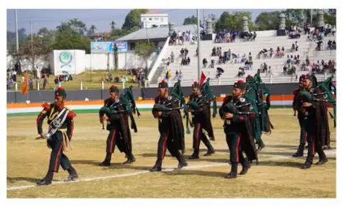 गणतंत्र दिवस परेड में हाफलोंग, Assam राइफल्स पाइप बैंड ने दी शानदार प्रस्तुति गणतंत्र दिवस परेड में हाफलोंग, Assam राइफल्स पाइप बैंड ने दी शानदार प्रस्तुति