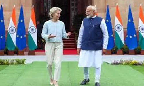 PM मोदी और EU नेतृत्व ने भारत-EU रणनीतिक साझेदारी की सराहना की PM मोदी और EU नेतृत्व ने भारत-EU रणनीतिक साझेदारी की सराहना की