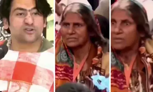 MP : धीरेंद्र शास्त्री ने स्टेज पर न बुलाने पर एक बुजुर्ग महिला ने उन्हें भला-बुरा कहा MP : धीरेंद्र शास्त्री ने स्टेज पर न बुलाने पर एक बुजुर्ग महिला ने उन्हें भला-बुरा कहा