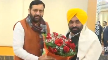 Chandigarh: सीएम मान की नायब सैनी से वार्ता, SYL पर फोकस Chandigarh: सीएम मान की नायब सैनी से वार्ता, SYL पर फोकस