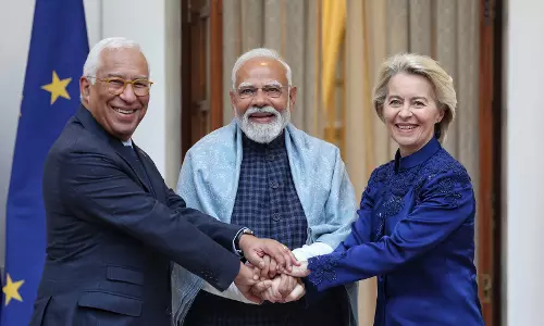 भारत-EU ने मुक्त व्यापार समझौते को ऐतिहासिक बताया, द्विपक्षीय व्यापार और निवेश बढ़ाने की उम्मीद