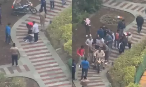 गृह क्लेश के चलते युवक ने 16वीं मंजिल से कूदकर की आत्महत्या, देखे Video