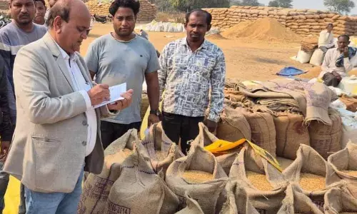 सहायक आयुक्त ट्राइबल बद्रीश सुखदेवे ने बरदुला धान खरीदी केंद्र का किया औचक निरीक्षण