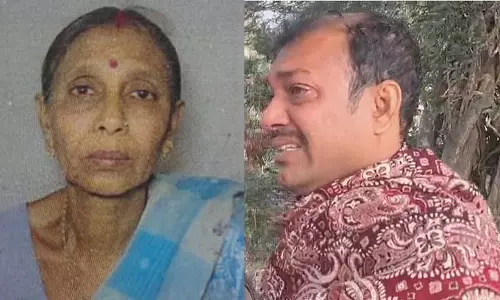घर के पास मिली बुजुर्ग महिला की लाश, Jewelry के लिए बेटे पर हत्या का शक