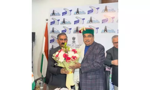हिमाचल CM सुक्खू ने नितिन गडकरी से मुलाकात कर सड़क परियोजना के लिए 200 करोड़ रुपये मंजूर करवाए हिमाचल CM सुक्खू ने नितिन गडकरी से मुलाकात कर सड़क परियोजना के लिए 200 करोड़ रुपये मंजूर करवाए