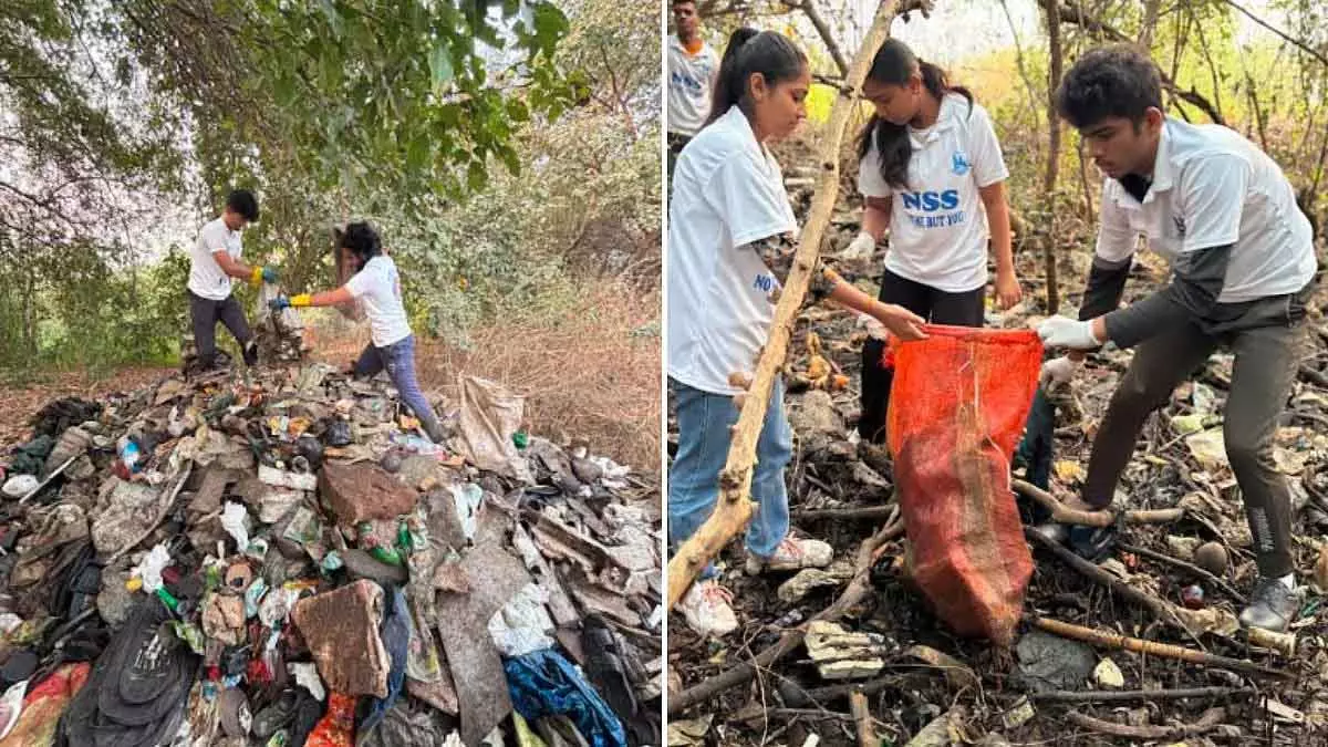 Navi Mumbai में लगभग दो टन से ज़्यादा कचरा हटाकर गणतंत्र दिवस मनाया Navi Mumbai में लगभग दो टन से ज़्यादा कचरा हटाकर गणतंत्र दिवस मनाया