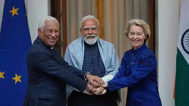 भारत-ईयू मुक्त व्यापार समझौता फाइनल: यह सभी समझौतों की जननी है; PM Modi - वीडियो भारत-ईयू मुक्त व्यापार समझौता फाइनल: यह सभी समझौतों की जननी है; PM Modi - वीडियो