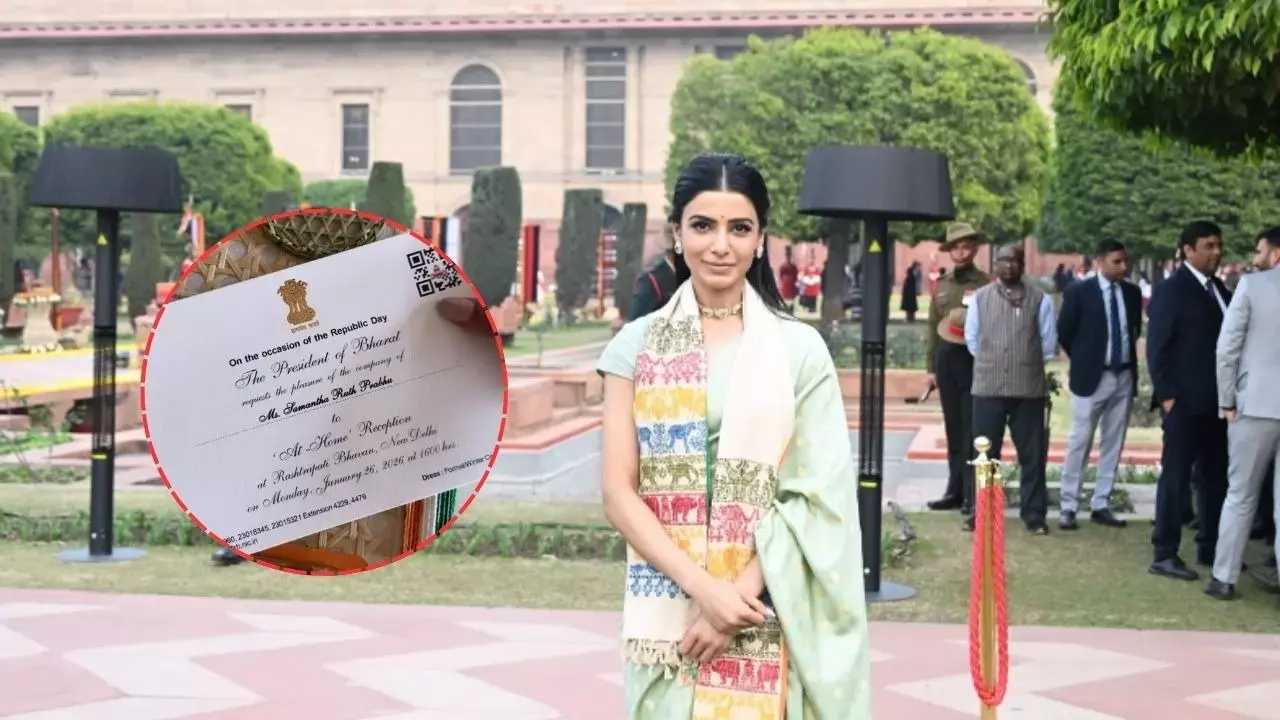 सामंथा रूथ प्रभु ने राष्ट्रपति भवन में एट होम रिसेप्शन में शामिल होकर गणतंत्र दिवस मनाया सामंथा रूथ प्रभु ने राष्ट्रपति भवन में एट होम रिसेप्शन में शामिल होकर गणतंत्र दिवस मनाया