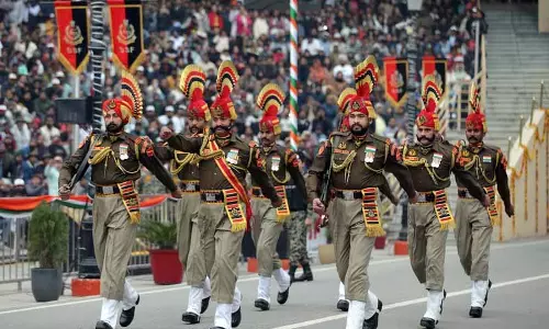 अटारी-वाघा JCP पर कड़ी सुरक्षा के बीच गणतंत्र दिवस समारोह आयोजित किया गया