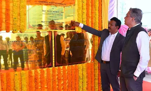 Chennai Port पर 54.27 करोड़ रुपये की परियोजनाएं शुरू की गईं