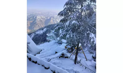 Shimla में ताजा बर्फबारी से पर्यटक रोमांचित, पर्यटन उद्योग में पुनरुत्थान देखने को मिला Shimla में ताजा बर्फबारी से पर्यटक रोमांचित, पर्यटन उद्योग में पुनरुत्थान देखने को मिला