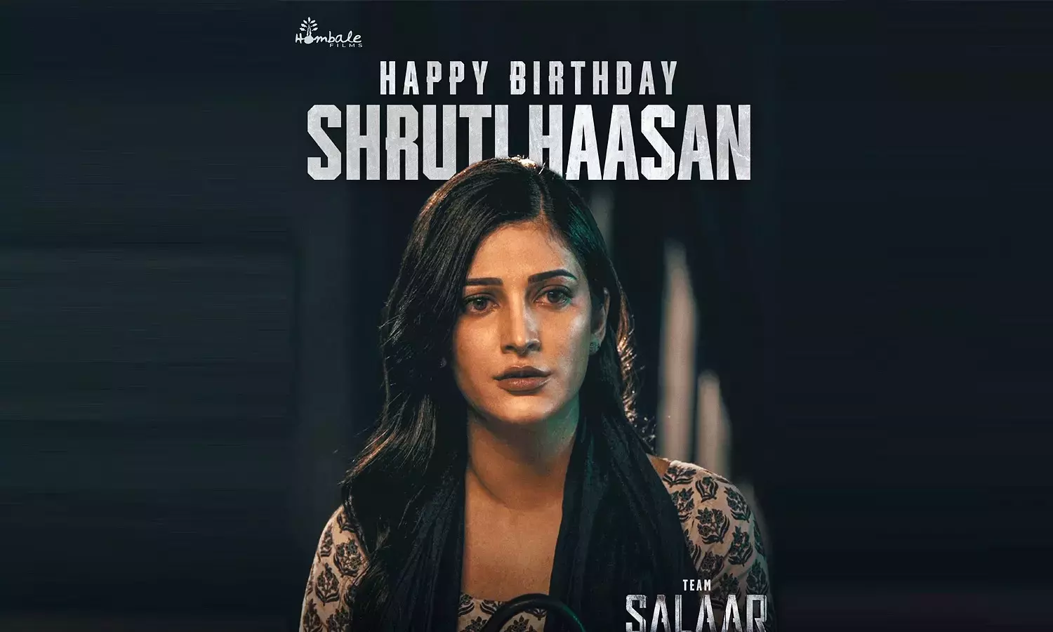 सालार मेकर्स ने एक शानदार नए पोस्टर के साथ श्रुति हासन का birthday मनाया सालार मेकर्स ने एक शानदार नए पोस्टर के साथ श्रुति हासन का birthday मनाया