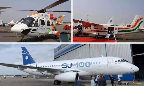 Wings India 2026: HAL ने पेश किए स्वदेशी सुपर जेट और ध्रुव NG हेलीकॉप्टर Wings India 2026: HAL ने पेश किए स्वदेशी सुपर जेट और ध्रुव NG हेलीकॉप्टर