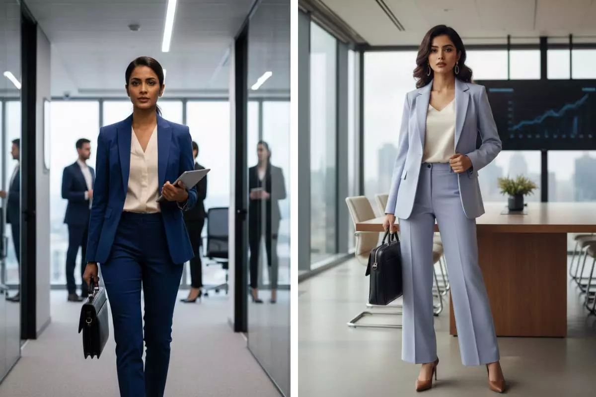 Formal Dress For Women: ऑफिस वियर के लिए परफेक्ट फॉर्मल ड्रेस, जो दें एलिगेंट और प्रोफेशनल लुक Formal Dress For Women: ऑफिस वियर के लिए परफेक्ट फॉर्मल ड्रेस, जो दें एलिगेंट और प्रोफेशनल लुक