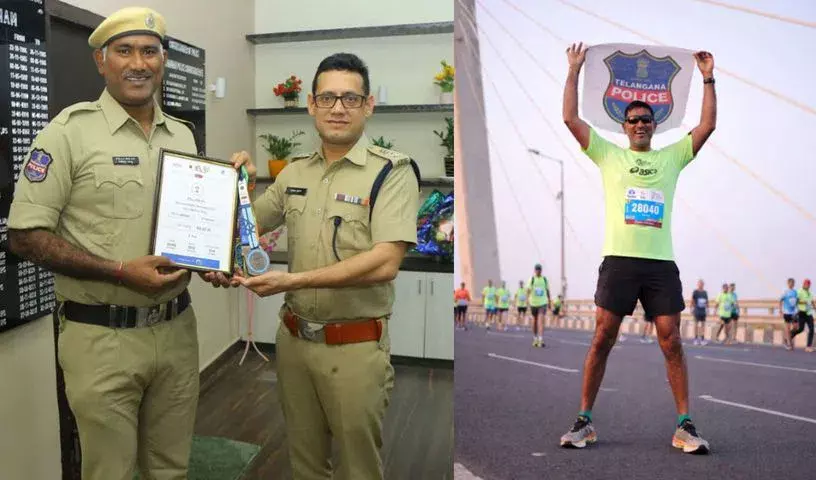 मैराथन रनर पिल्ली राजू ने पूरे देश में Telangana पुलिस का झंडा फहराया