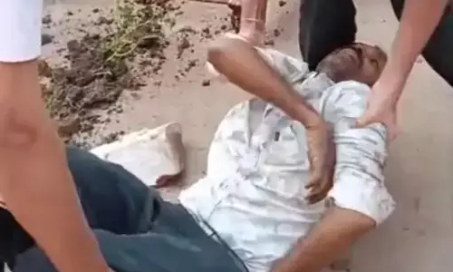 दूसरी मंजिल से गिरा मजदूर, मौत