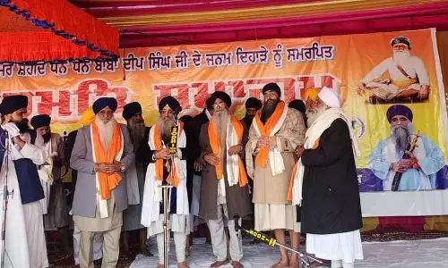 Baba Deep Singh का जन्मोत्सव जनम स्थान बाबा दीप सिंह जी शहीद पहुविंड में मनाया गया Baba Deep Singh का जन्मोत्सव जनम स्थान बाबा दीप सिंह जी शहीद पहुविंड में मनाया गया