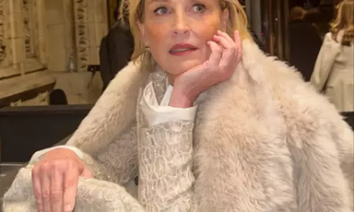 Sharon Stone को अपनी पेंटिंग्स के पीछे एक डरावनी प्रेरणा मिली