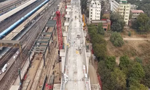 Ahmedabad में 100 मीटर का मेक इन इंडिया स्टील पुल तैयार
