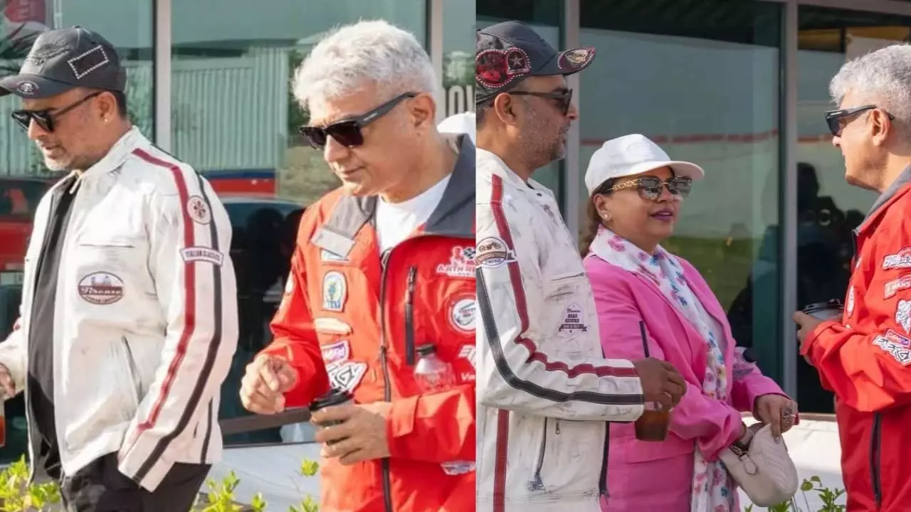 Ajith Kumar ने दुबई में आने वाले रेसिंग वीक से पहले आर माधवन से मुलाकात की Ajith Kumar ने दुबई में आने वाले रेसिंग वीक से पहले आर माधवन से मुलाकात की