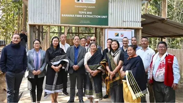 Nagaland: हेकानी ने मेडज़िफेमा टाउन में केले के रेशे निकालने की यूनिट शुरू Nagaland: हेकानी ने मेडज़िफेमा टाउन में केले के रेशे निकालने की यूनिट शुरू