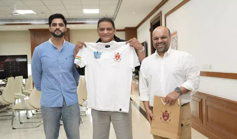 Mohd Azharuddin ने इंटरनेशनल एरिना पोलो चैंपियनशिप 2026 की जर्सी का अनावरण किया