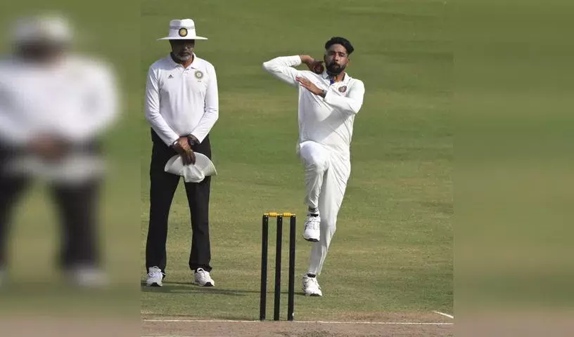 सिराज के चार विकेट के बाद हैदराबाद ने छत्तीसगढ़ के खिलाफ मजबूत जवाब दिया सिराज के चार विकेट के बाद हैदराबाद ने छत्तीसगढ़ के खिलाफ मजबूत जवाब दिया