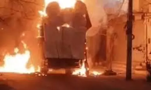 Ludhiana  : CNG टैंकर बना आग का गोला, ड्राइवर ने कूदकर बचाई जान