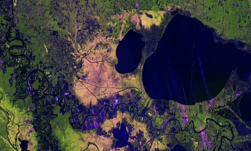 NASA-ISRO मिशन ने मिसिसिपी डेल्टा का सटीक मैप बनाया