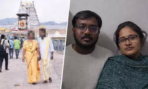 नए कपल को अपनी गलती का एहसास हुआ..Tirumala hill पर खींची गई तस्वीरें डिलीट कर दीं नए कपल को अपनी गलती का एहसास हुआ..Tirumala hill पर खींची गई तस्वीरें डिलीट कर दीं