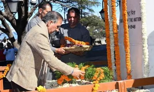 हिमाचल CM सुक्खू ने गांधी जी को 78वीं पुण्यतिथि पर श्रद्धांजलि दी हिमाचल CM सुक्खू ने गांधी जी को 78वीं पुण्यतिथि पर श्रद्धांजलि दी