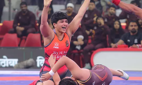 PWL 2026 सेमीफाइनल: पंजाब ने 3-2 की बढ़त के साथ बढ़त बनाई PWL 2026 सेमीफाइनल: पंजाब ने 3-2 की बढ़त के साथ बढ़त बनाई