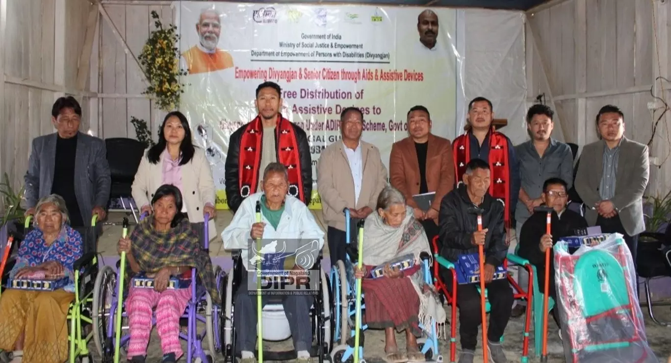 Nagaland : शमाटोर में सहायक उपकरण और गैजेट बांटे गए Nagaland : शमाटोर में सहायक उपकरण और गैजेट बांटे गए