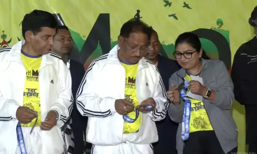 अबूझमाड़ पीस मैराथन फ्लैग ऑफ कार्यक्रम में शामिल हुए CM विष्णुदेव साय